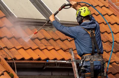 Démoussage et hydrofuge de toiture à Gibourne